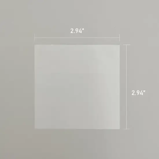 Wrapables Transparent Sticky Notes, Waterproof Self-Adhesive Memos for Home, School, Office (Set of 5), Transparent image {6}