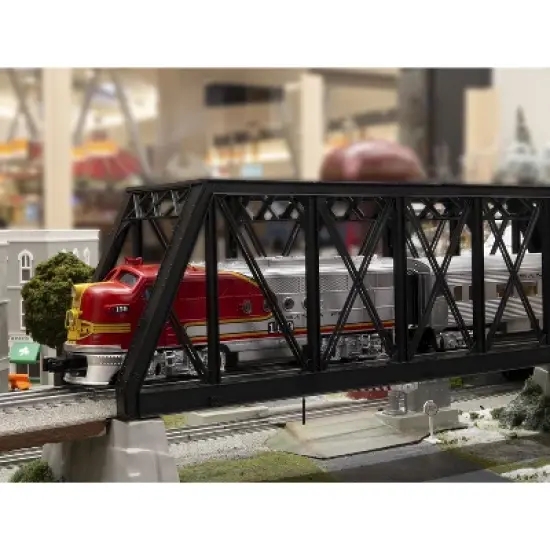 Lionel Ready to Run Santa Fe FT Diesel Locomotive Super Chief LionChief O Gauge Train Set with Bluetooth, Remote Control, and Realistic Sounds, Red image {2}