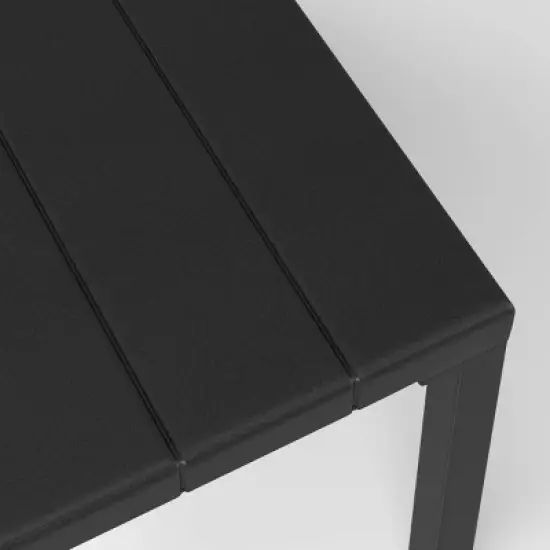 Metal Beech Rust and UV-Resistant Outdoor Patio Coffee Table Matte Black - Threshold&trade; image {3}