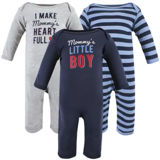 Hudson Baby Infant Boys Cotton Coveralls, Mommys Little Boy image {5}