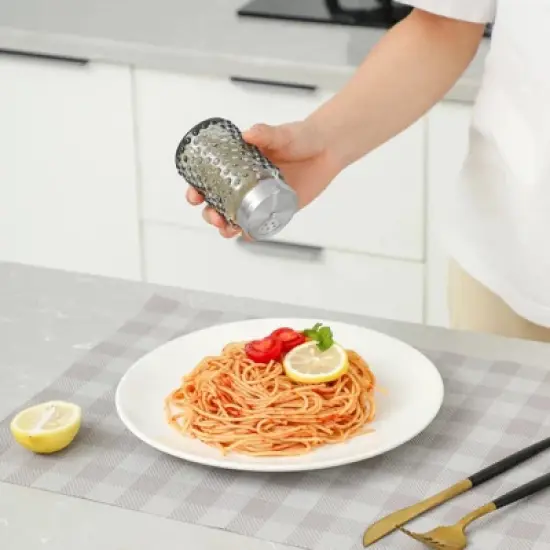 Slickblue Traditional Hobnail Aqua Blue & Smoke Grey Salt and Pepper Shaker Set - 4 oz. image {3}