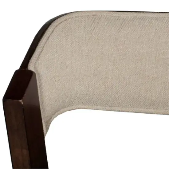 Dresden Non Swivel Counter Height Barstool Walnut - Hillsdale Furniture image {2}