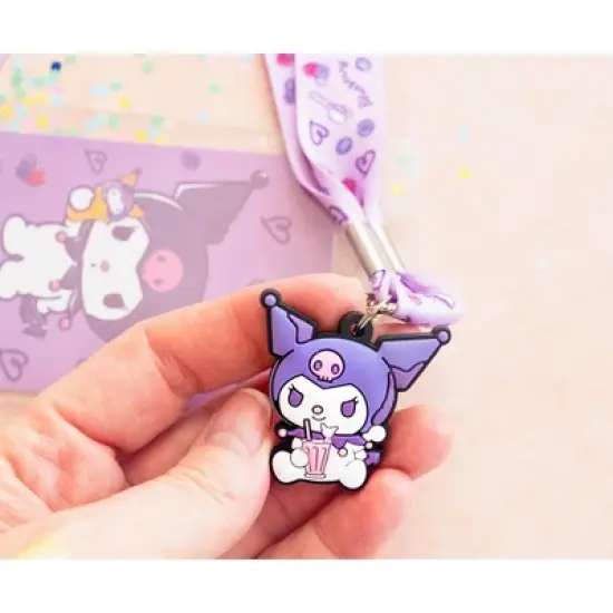 Surreal Entertainment Sanrio My Melody And Kuromi Lanyards With ID Badge Holders and Charms | Set of 2 image {6}