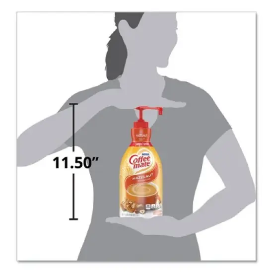 Coffee mate Liquid Coffee Creamer, Hazelnut, 1500mL Pump Bottle image {2}