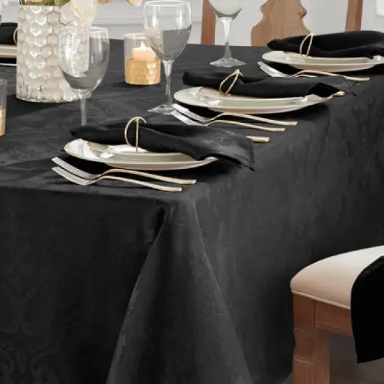 Elrene Caiden Elegance Damask Water & Stain Resistant Tablecloth - Elrene Home Fashions image {2}