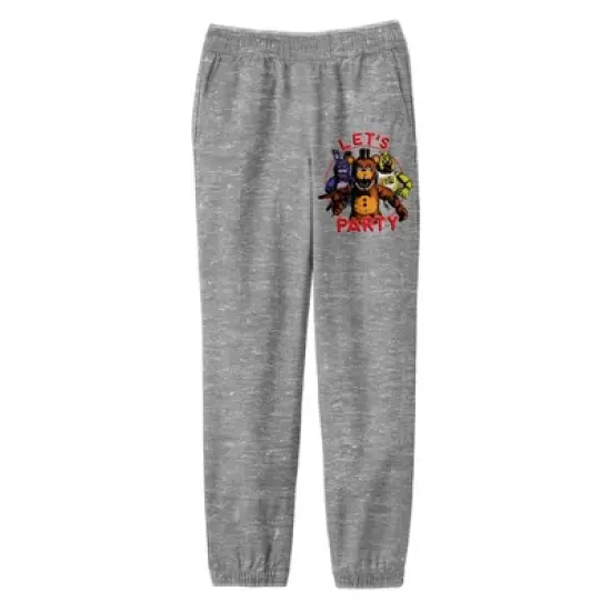 Five Nights at Freddy's Let's Party Youth Athletic Heather Drawstring Sweats image {1}