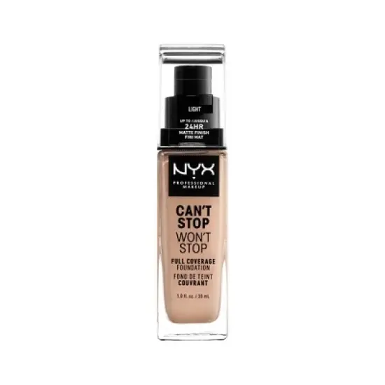 NYX Professional Makeup Can't Stop Won't Stop 24Hr Full Coverage Matte Finish Foundation - 1 fl oz image {10}