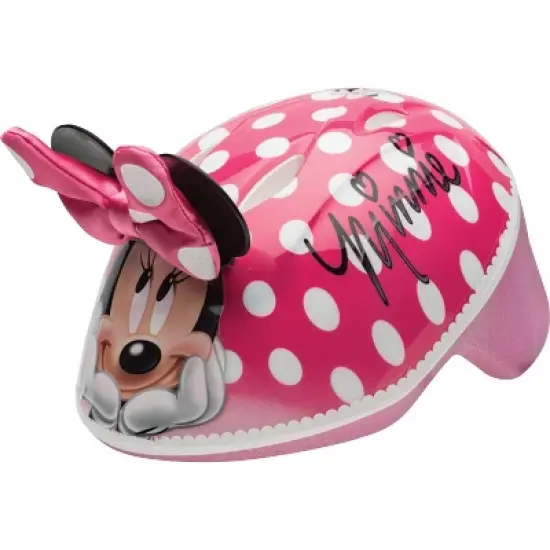 Minnie Mouse 3D Bow and Ears Cycling Toddler Girls' Bike Helmet - Pink image {5}