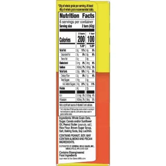Nature Valley Crunchy Peanut Butter Granola Bars - 6ct/8.94oz image {6}