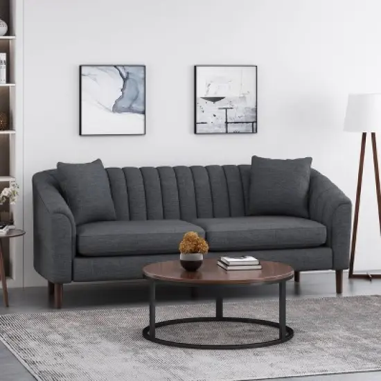 Ansonia Contemporary Fabric 3 Seater Sofa - Christopher Knight Home image {1}
