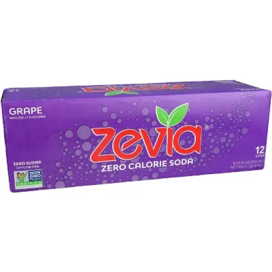 Zevia Zero Calorie Grape Soda - 12 oz each (24 Count) image {1}
