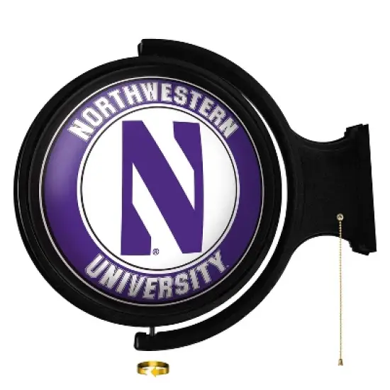 University Original Round Rotating Lighted Wall Sign image {59}