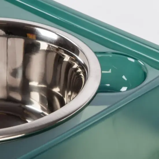 IRIS USA 2-in-1 Elevated Dog Bowls Feeder with Airtight Pet Food Storage Container image {5}