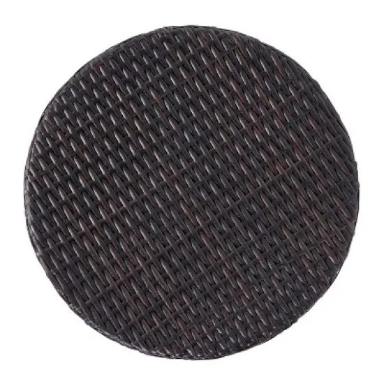 Keaton Wicker Barrel Side Table - Brown- Christopher Knight Home image {2}