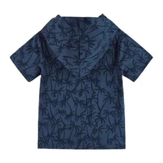 Andy & Evan Toddler Boys Surfboard Hooded Tee Blue, Size 2T image {2}