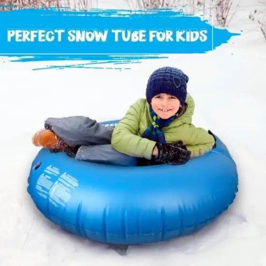 Slippery Racer AirRaid 48" Inflatable Snow Tube - Blue image {6}