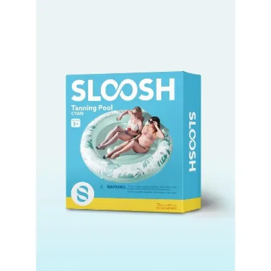 Sloosh Pool Float Pool Tanning Inflatable Float Bed with Pillow, Suntan Tub Floatie Raft Tanning Pool for Adult Oval XL Size Pool Lounge image {6}