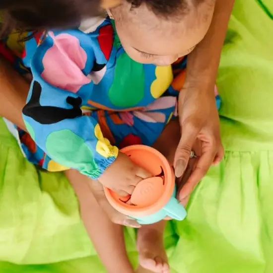 morepeas Everything Snack Cup Sherbert - Teal Green image {3}