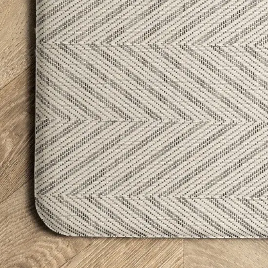 nuLOOM Casual Herringbone Anti Fatigue Kitchen or Laundry Room Comfort Mat image {2}