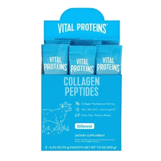 Vital Proteins Unflavored Collagen Peptides Protein Powder Stick Packs - 8ct image {6}