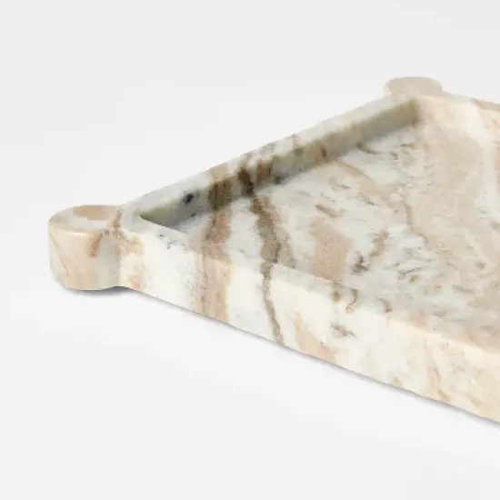 8" Marble Catchall Tray Off-White - Threshold&trade; designed with Studio McGee image {3}