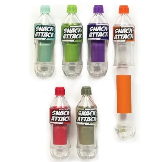 Fizzy Fun & Fresh Scents! Snack Attack Soda Bottle Erasers (6 Pack) image {3}
