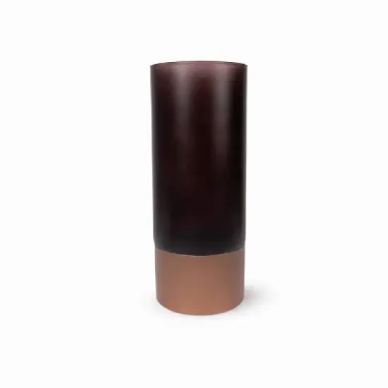 Glass Vase Frosted Mocha - Bullseye's Playground&trade; image {3}