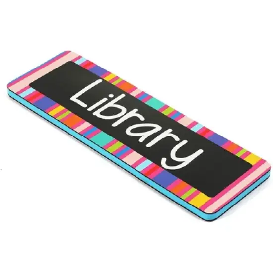 Bright Creations 6-Pack Magnetic Hall Passes for Classroom, Double Sided, Includes Library, Hall, Office, Nurse, Restroom (6.75 x 2.25) image {3}