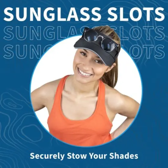 TrailHeads Women&rsquo;s Sun Visor Hat - Summer Visors for Running, Tennis, Golf, Softball, Workouts image {2}