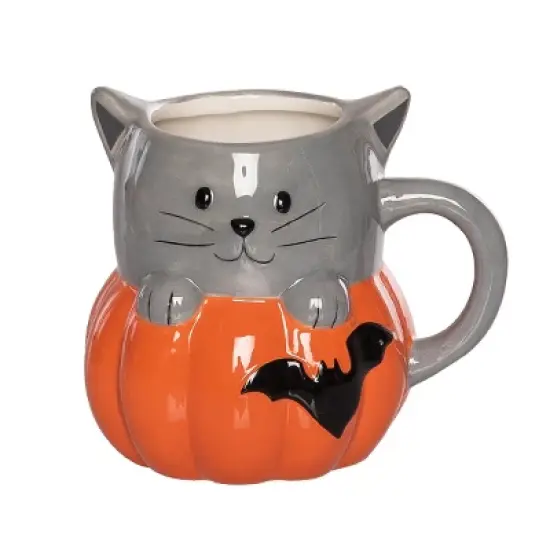 Gallerie II Cat Pumpkin Mug image {3}