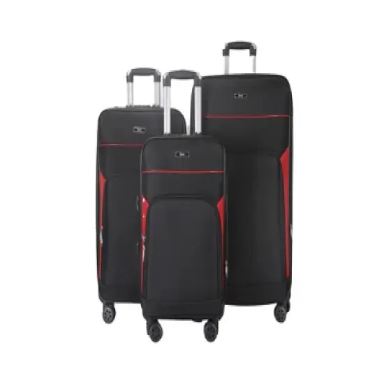 Jane Soft Shell Lightweight Expandable 360 Dual Spinning Wheels Combo Lock 28", 24", 20" 3 Piece Luggage Set image {4}