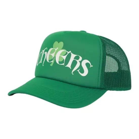 St. Patrick's Day Cheers Green Trucker Hat image {1}