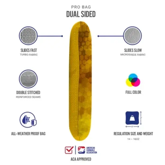 Honey Bagger Synergy Pro Yellow Cornhole Bags (Set of 4) image {2}