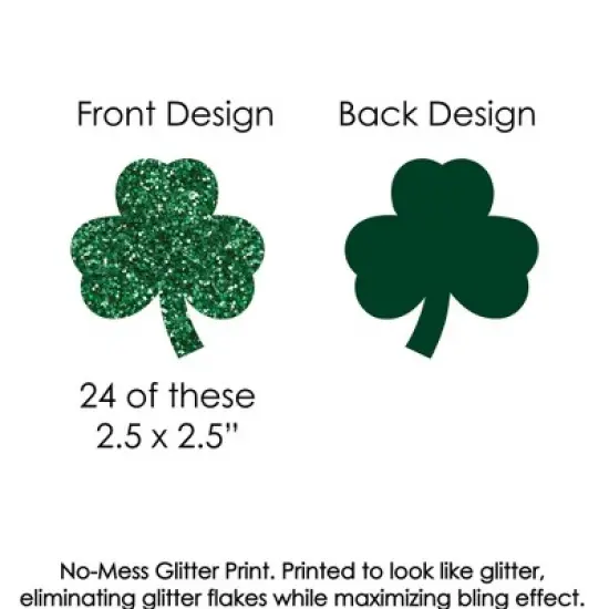 Big Dot of Happiness St. Patrick's Day Paper Straw Decor - Saint Patty's Day Party Striped Decorative Straws - Set of 24 image {1}
