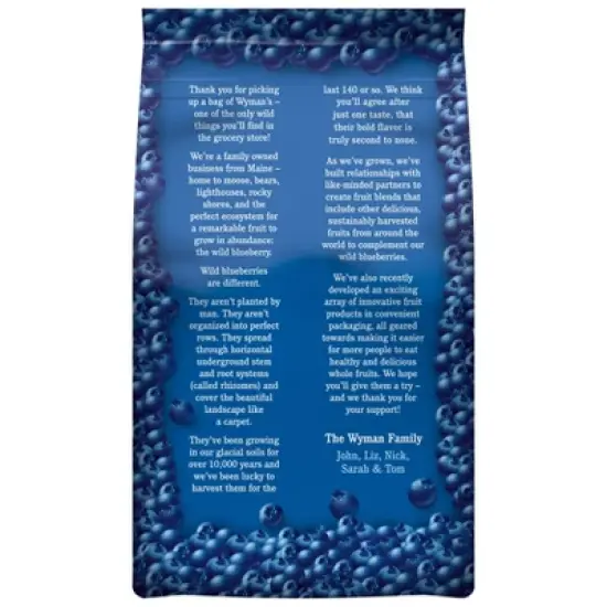 Wyman's Fresh Frozen Wild Blueberries - 3lb image {1}