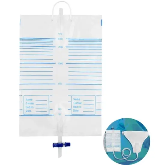 Vastmedic Reusable Urinary Drainage Bags - 2000ML (10 Pcs) image {1}