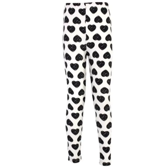 Touched by Nature Baby, Toddler, Big Kids and Youth Girl Organic Cotton Leggings 4pk, Heart image {4}