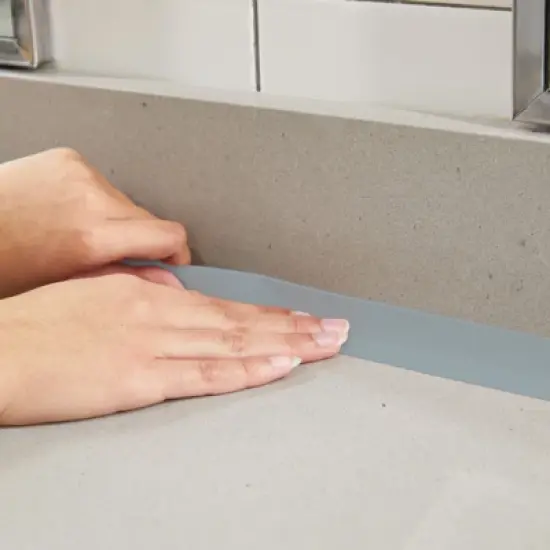 Stockroom Plus 4 Roll 1.5-Inch Water Resistant Gray Silicone Caulk Tape for Bathtub, Kitchen Sink, Bathroom, 10.5 Ft image {1}