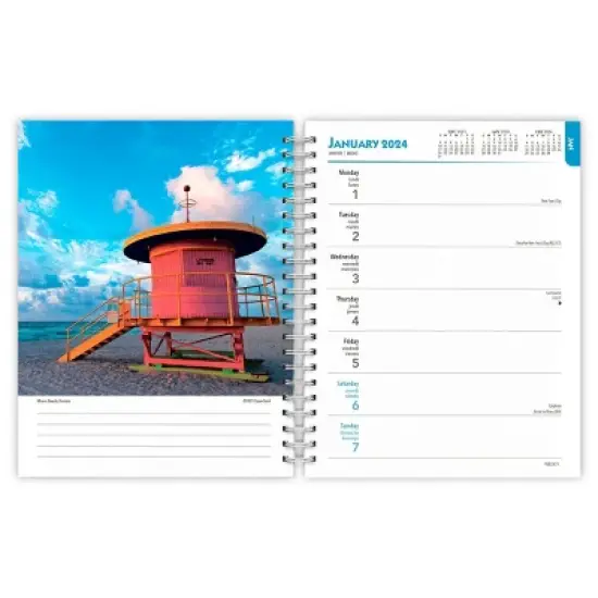 Browntrout 23-2024 Weekly/Monthly Planner 7.5"x7.125" Beaches image {2}