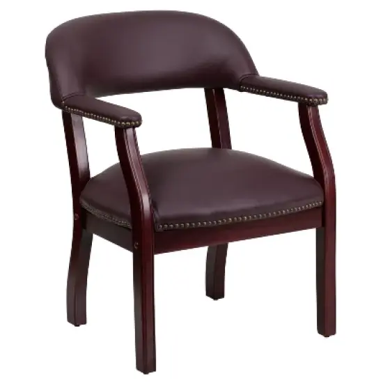 Emma and Oliver Conference Chair with Accent Nail Trim image {13}