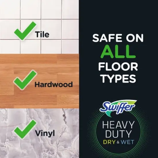 Swiffer Sweeper Pet Heavy Duty Multi-Surface Dry Cloth Refills for Floor Sweeping and Cleaning - 32ct image {5}