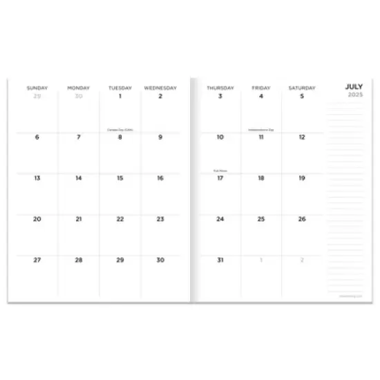 TF Publishing July 2025 - June 2026 Jade Medium Monthly Planner image {1}