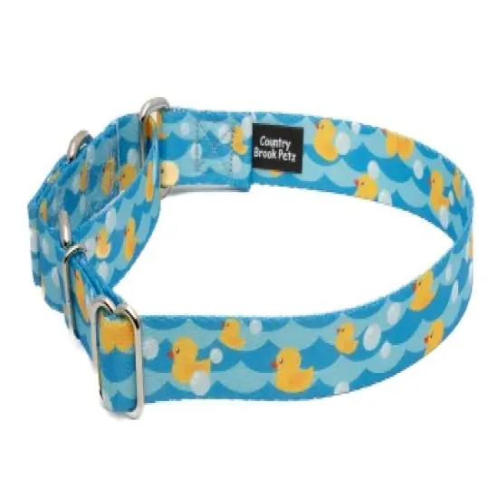 Country Brook Petz Just Ducky Martingale Dog Collar image {2}