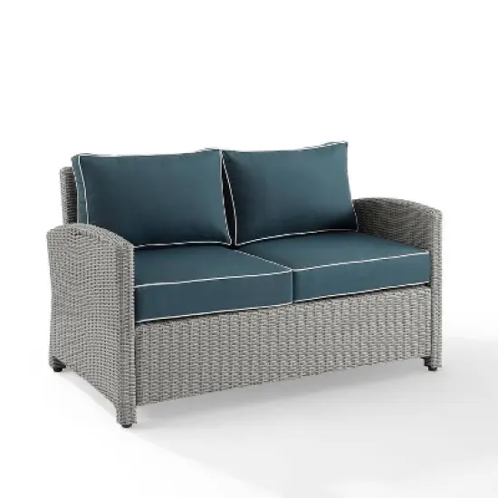 Bradenton Outdoor Wicker Loveseat - Crosley
 image {12}