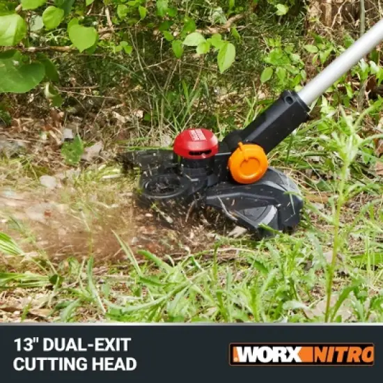 Worx Nitro WG173 20V Brushless 13&rdquo; Cordless String Trimmer (Battery & Charger Included) image {3}