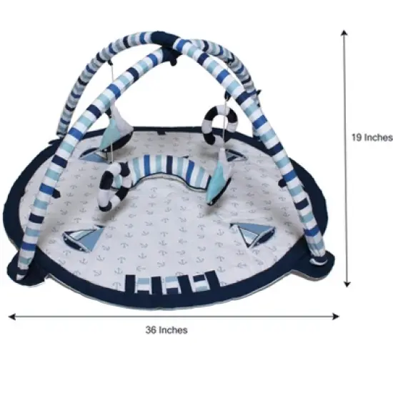Bacati - Baby Activity Gyms & Playmats (Little Sailor Blue/Navy) image {5}