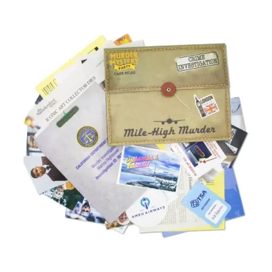 University Games Murder Mystery Party Case Files: Mile-High Murder Board Game image {2}