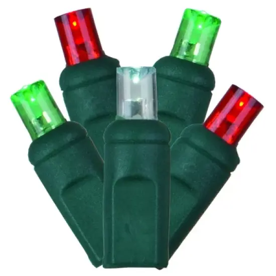 Vickerman Single Mold Wide Angle LED Christmas light set 6"x35'L image {6}