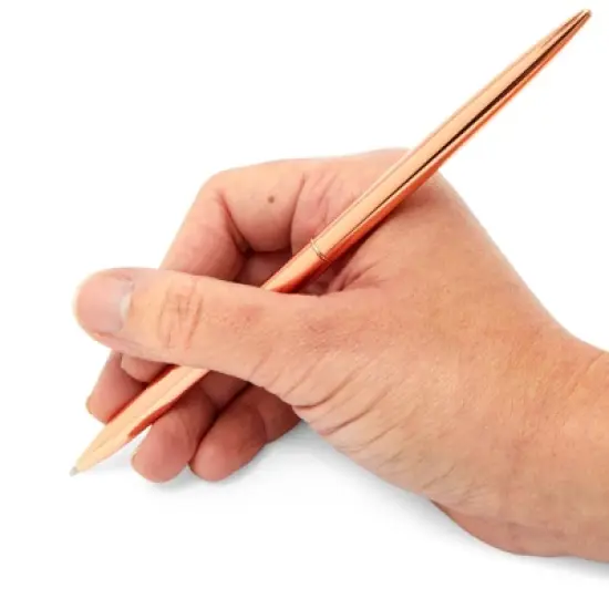 Juvale 12 Pack Ballpoint Rose Gold Pens for Women and Men, Business Students, Teachers, Office Supplies, New Employee Welcome Gifts, Guestbook, 6.4" image {3}