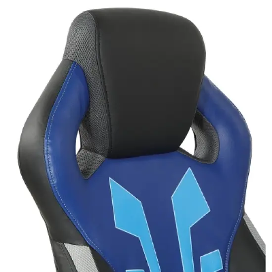 Ice Knight Gaming Chair Blue - OSP Home Furnishings image {6}